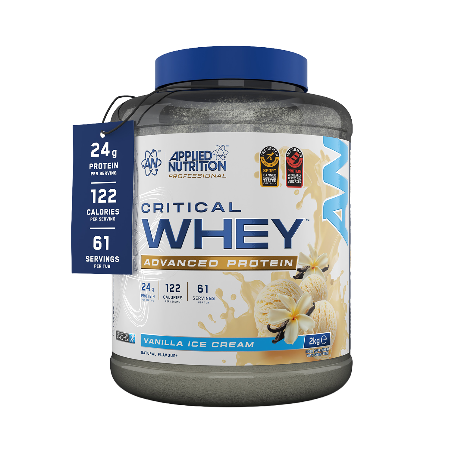 Applied Nutrition Critical Whey Professional Protein Vanilla Ice Cream 2kg (67 Servings)