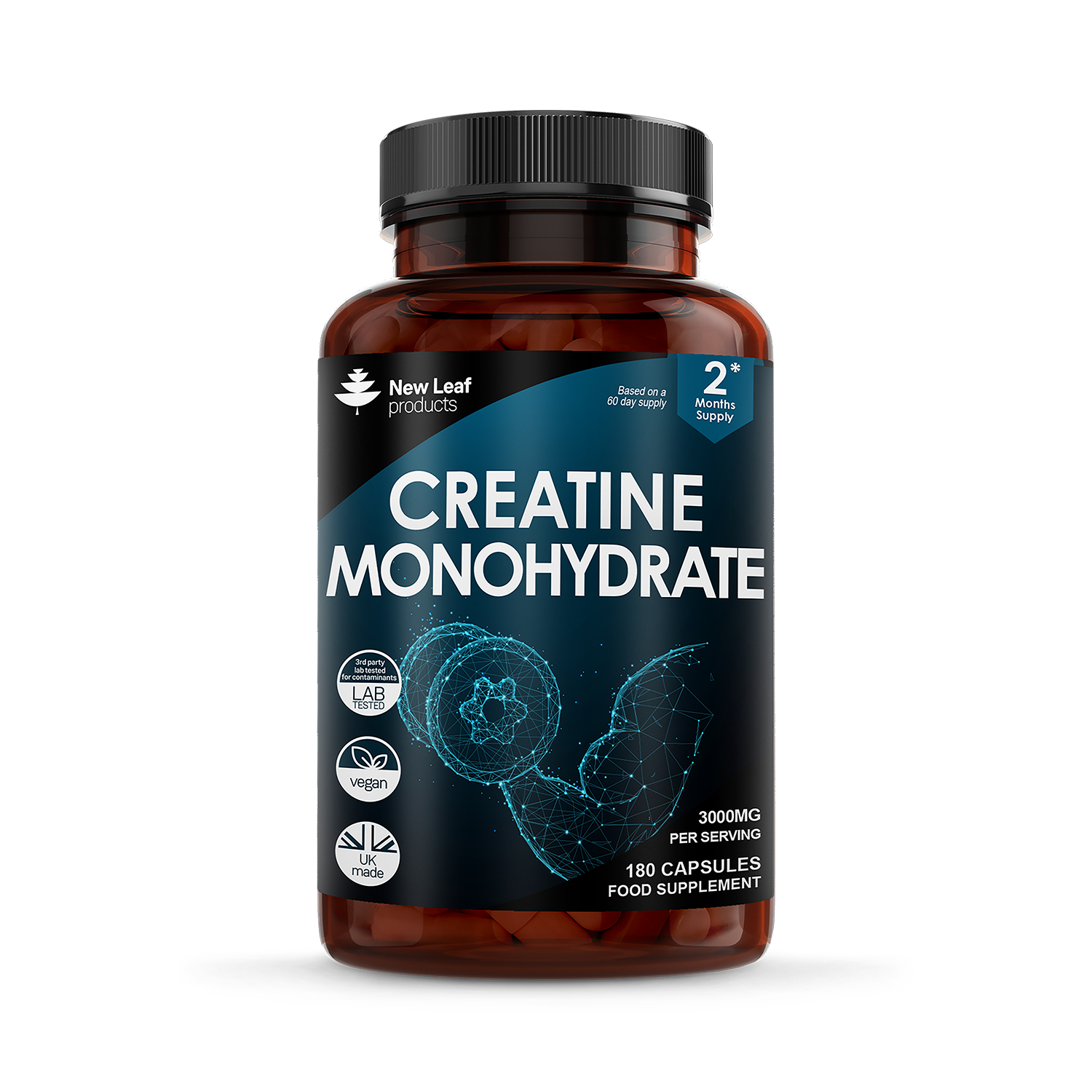 Creatine Onohydrate Capsules 3000g – 120 Creatine Tablets Easy To - View #12