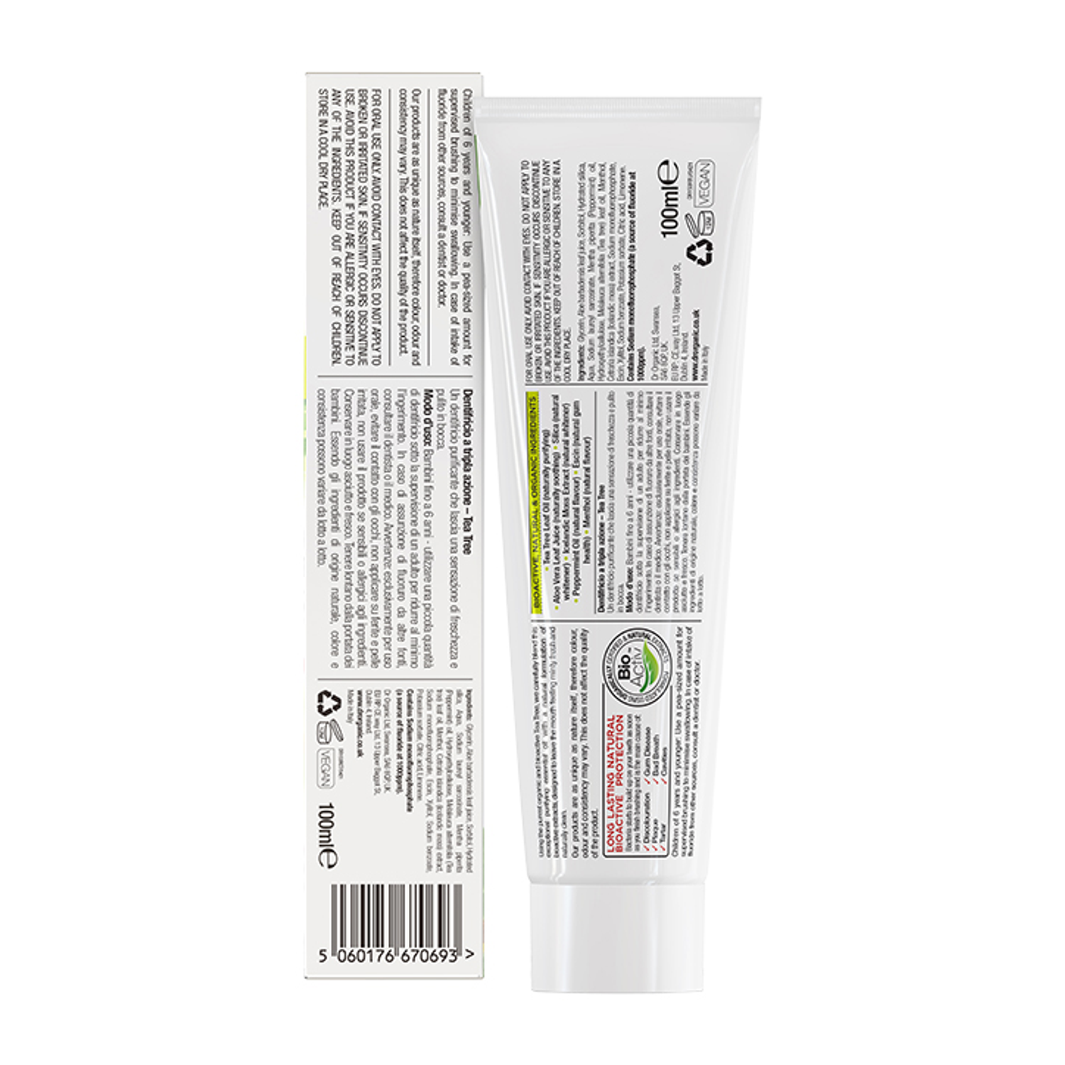 Dr Organic Tea Tree Toothpaste Holland & Barrett