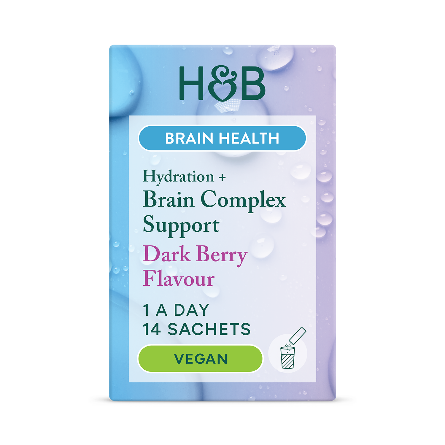 Holland & Barrett Hydration + Brain Ginseng Support 14 Sachets