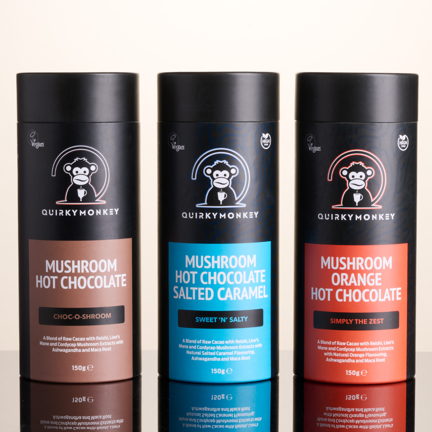 Quirky Monkey Mushroom Orange Hot Chocolate (Simply The Zest) 150g