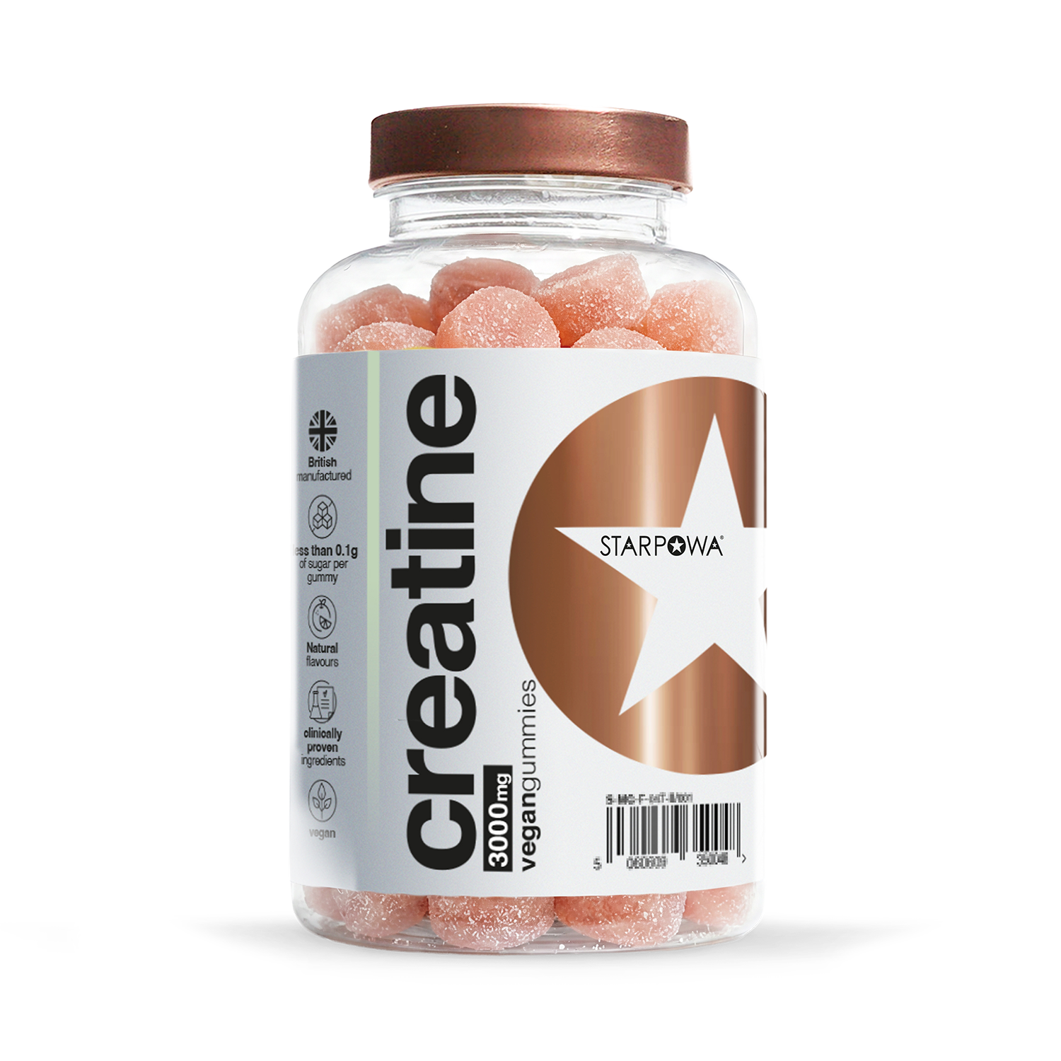 Starpowa Creatine 3000mg Watermelon Flavour 60 Gummies