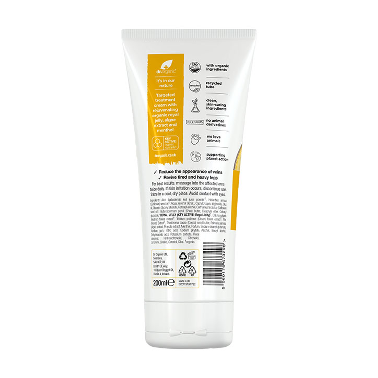 Dr Organic Royal Jelly Leg & Vein Cream Holland & Barrett