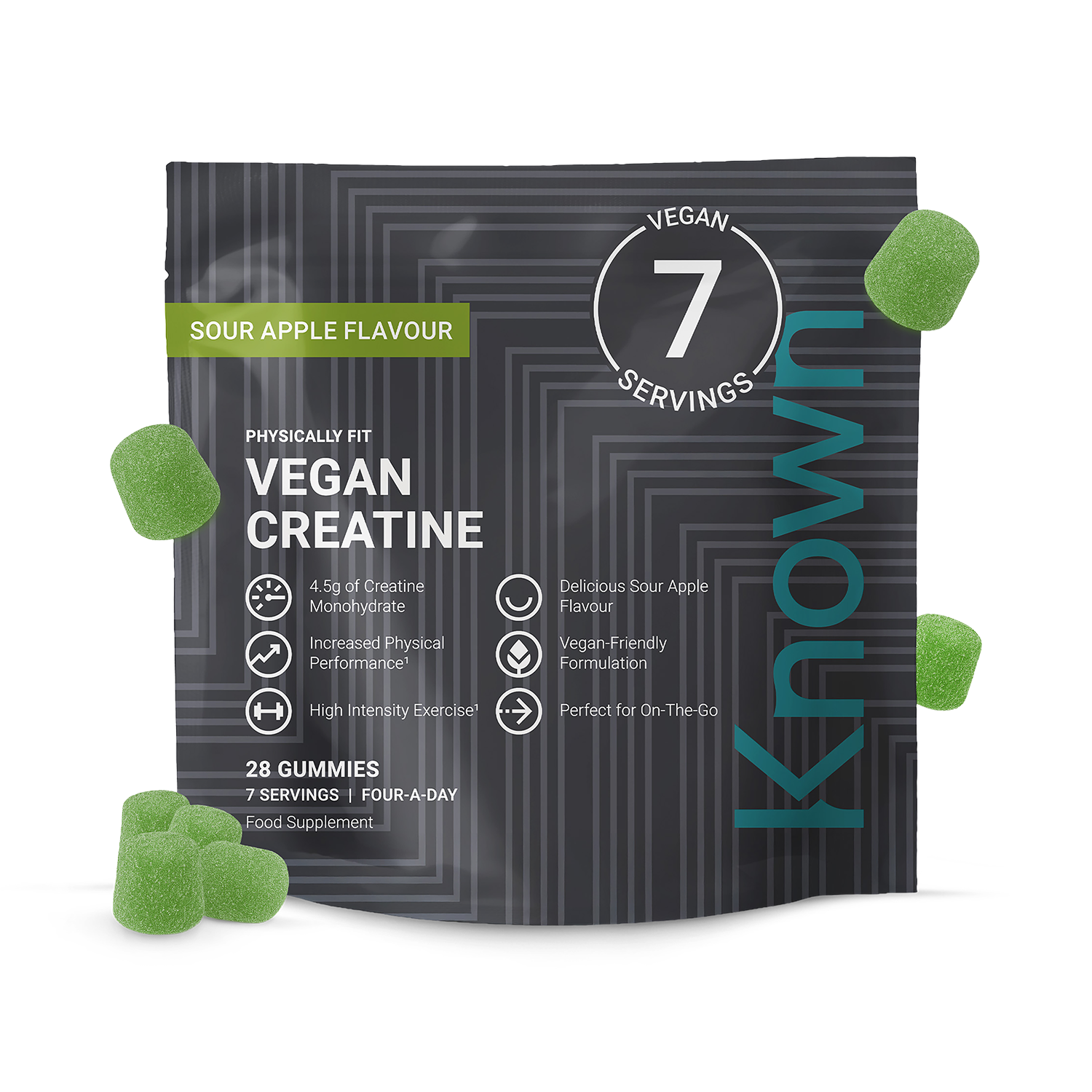 Creatine Sour Apple Flavour 28 Gummies