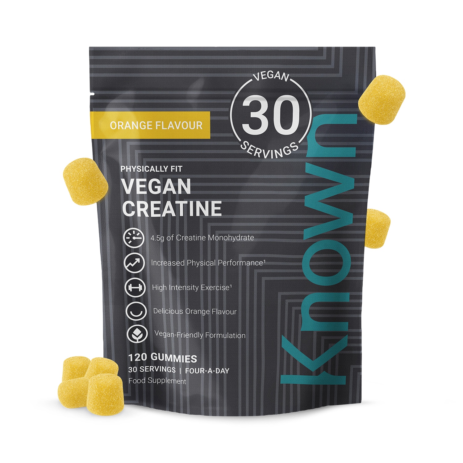 Creatine Orange Flavour 120 Gummies