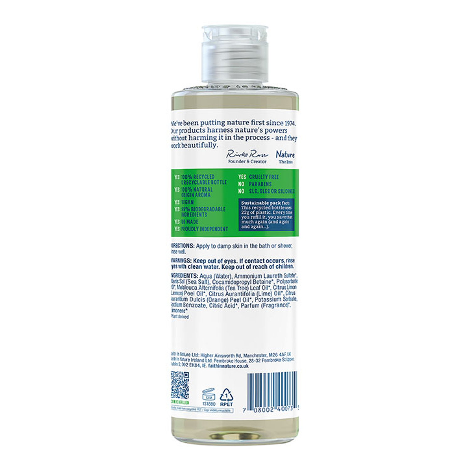 Faith in Nature Tea Tree Shower Gel & Foam Bath Holland & Barrett