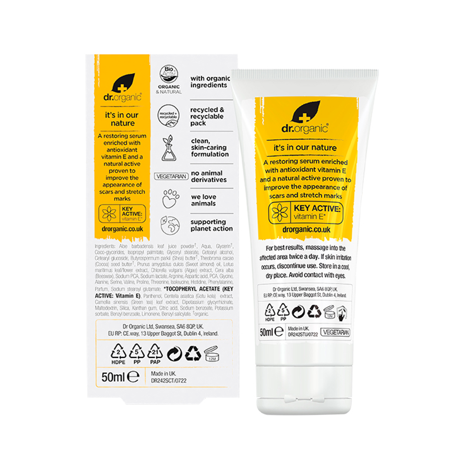 Dr Organic Vitamin E Scar & Stretch Mark Serum Holland & Barrett