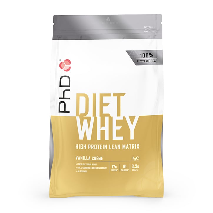 PhD Diet Whey Protein Powder Vanilla Crème 1000g-1