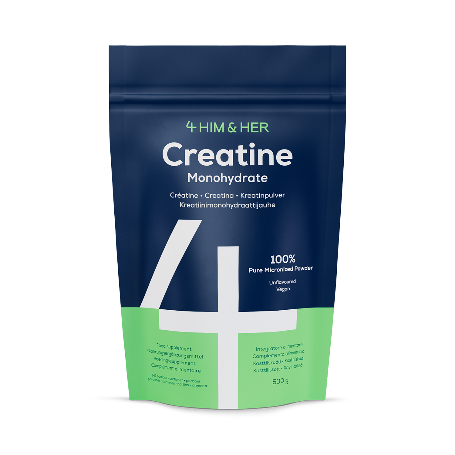4Him & Her Creatine Monohydrate Pure Micronized Powder