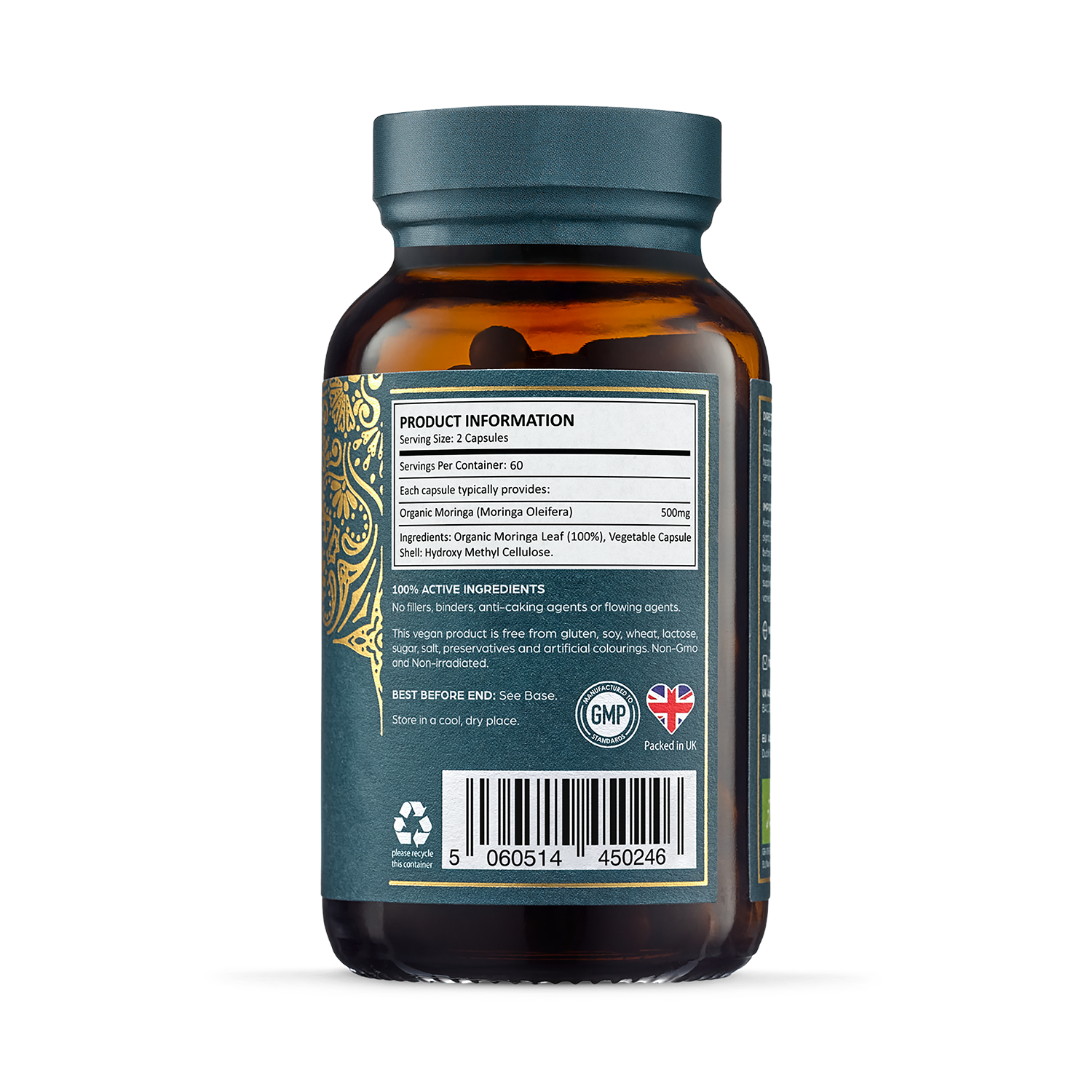 Ayurvediq Organic Moringa Capsules 120 Capsules | H&B