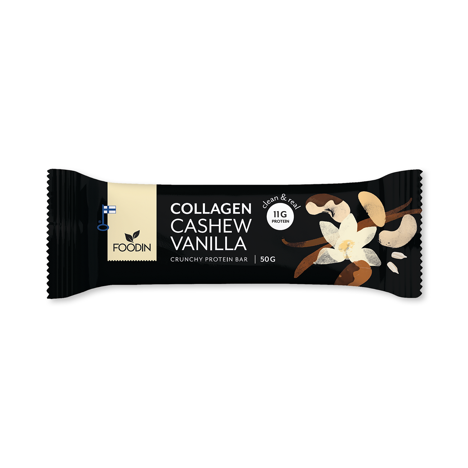 Crunchy Collagen Protein Bar Cashew-Vanilla