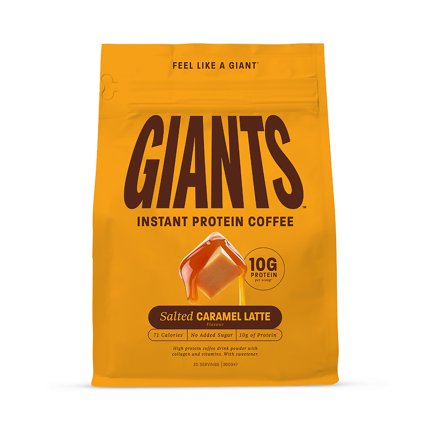Giants Coffee Instant Collagen Protein Coffee - Salted Caramel Latte