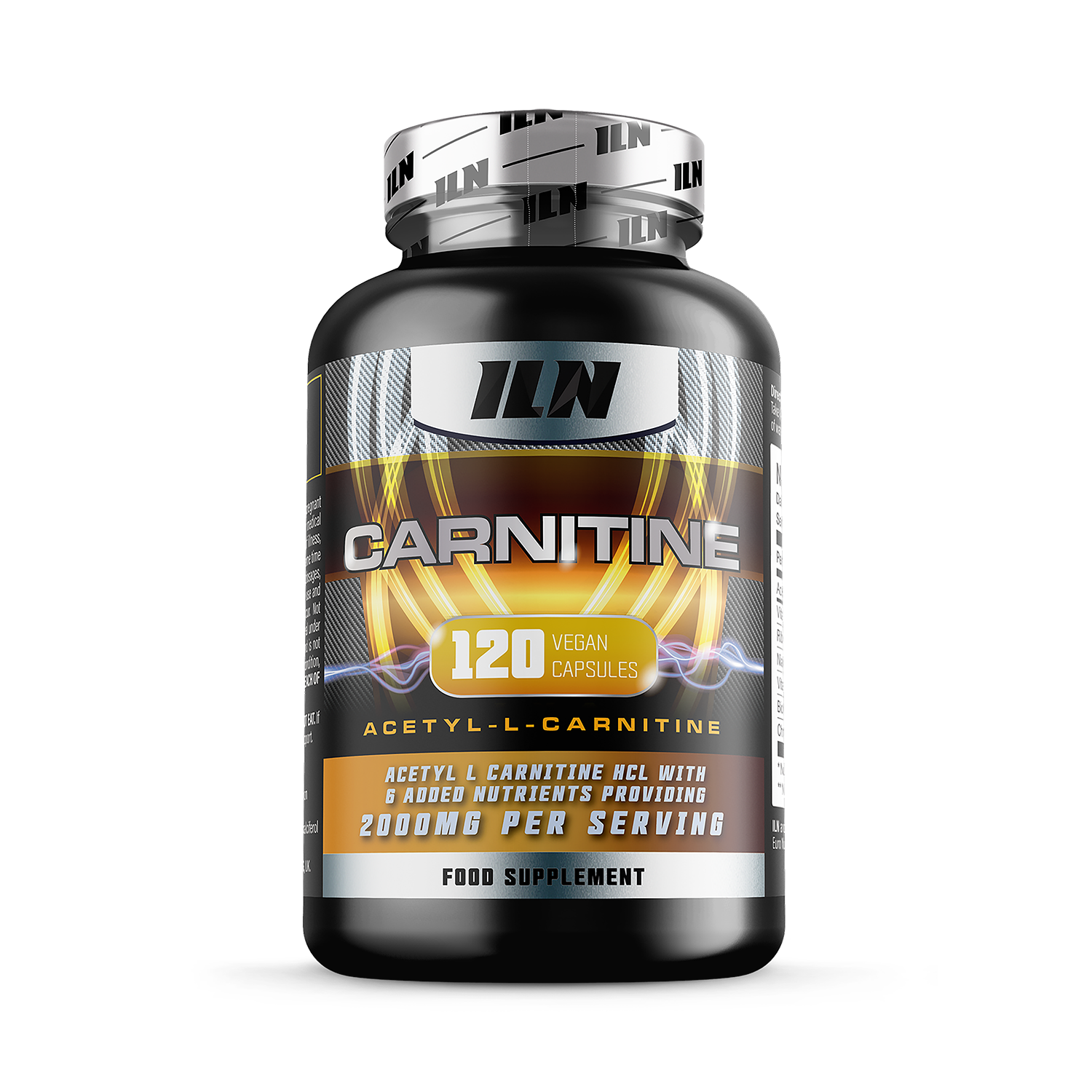 Acetyl L Carnitine Capsules - 2,000mg Carnitine plus 6 Nutrients - 120 Vegetarian Capsules