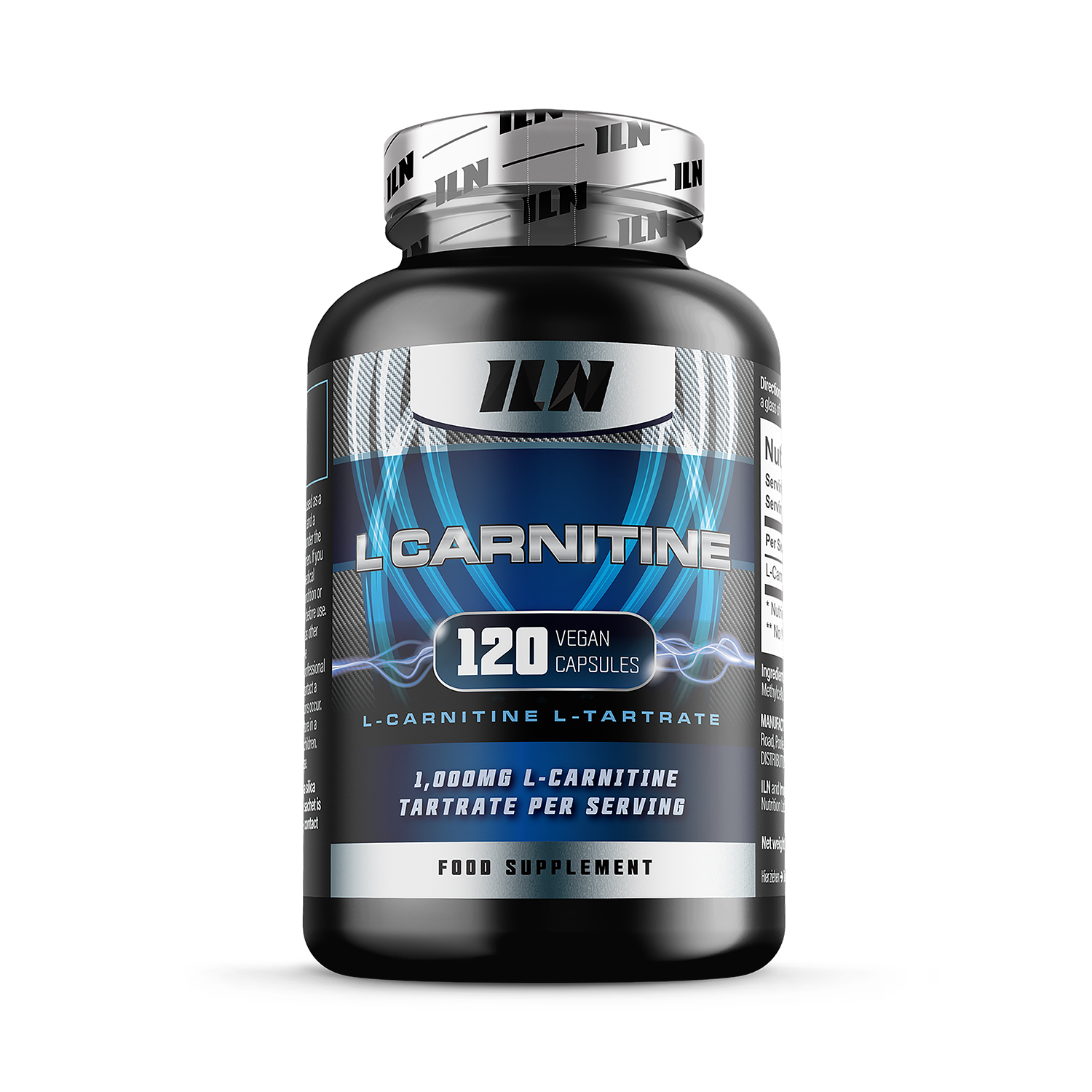 L Carnitine Capsules - 1,000mg per Serving - 120 Vegetarian Capsules