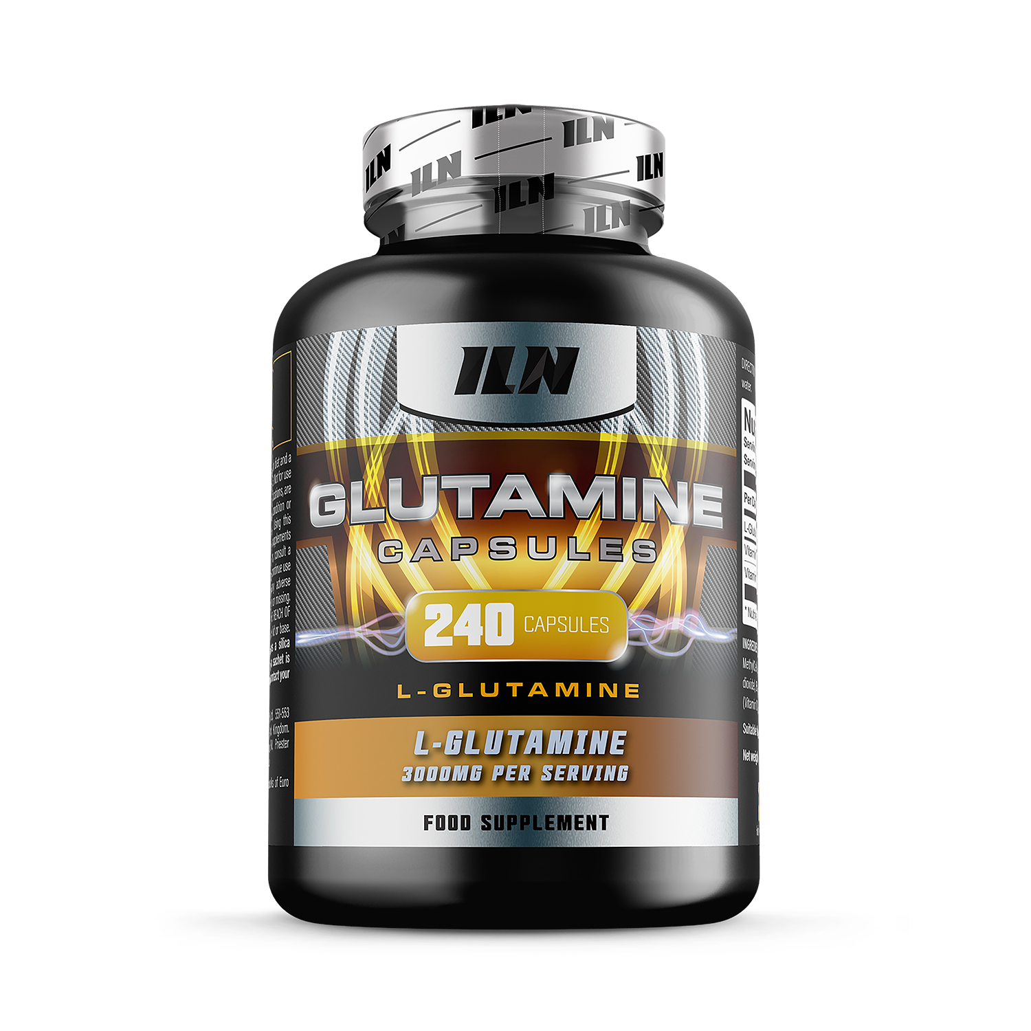 L Glutamine - 3,000mg per Serving - 240 Vegetarian Capsules