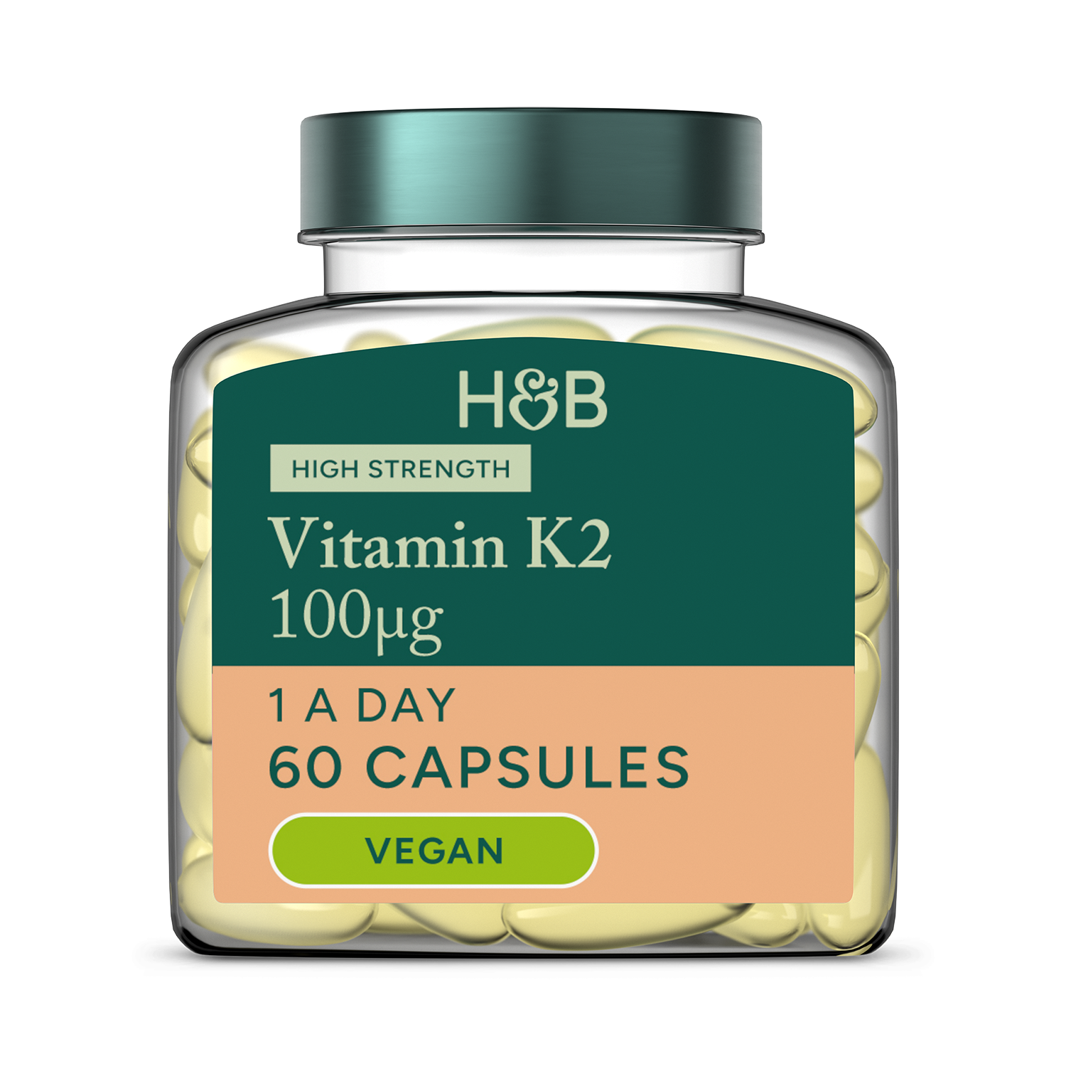 Holland & Barrett Vitamin K2 100mcg 60 Softgel Capsules