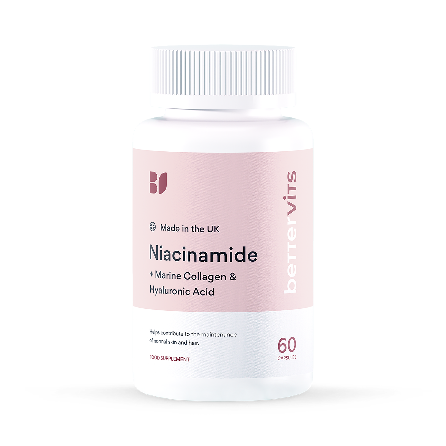 Niacinamide + Marine Collagen + Hyaluronic Acid 60 Capsules