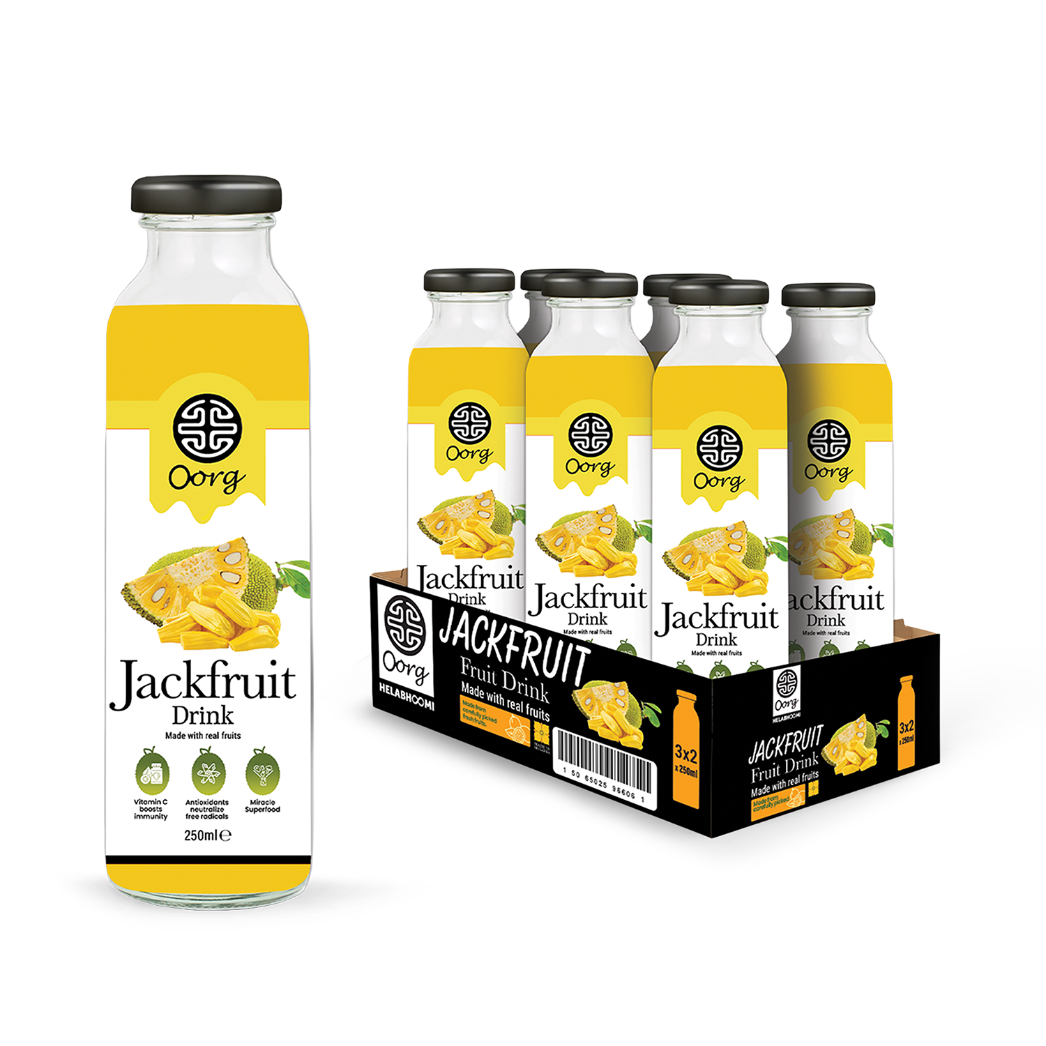 OORG Natural Jackfruit Juice 250ml X 6 | H&B