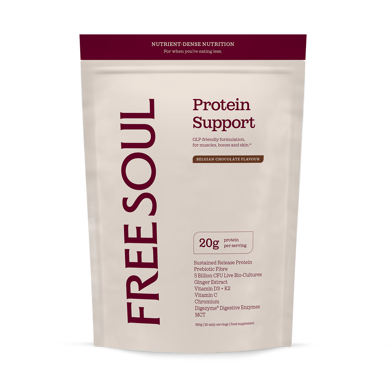 Free Soul GLP Protein Support Belgium Chocolate