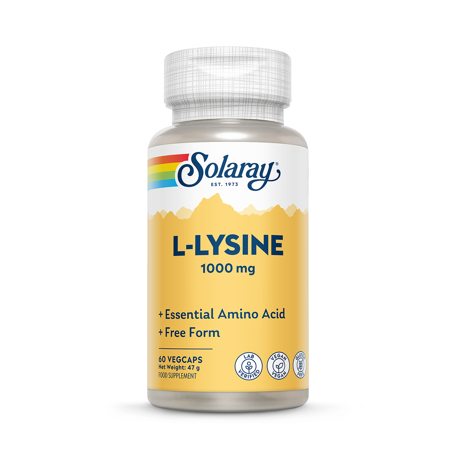 Solaray L-Lysine 1000mg 60 Capsules