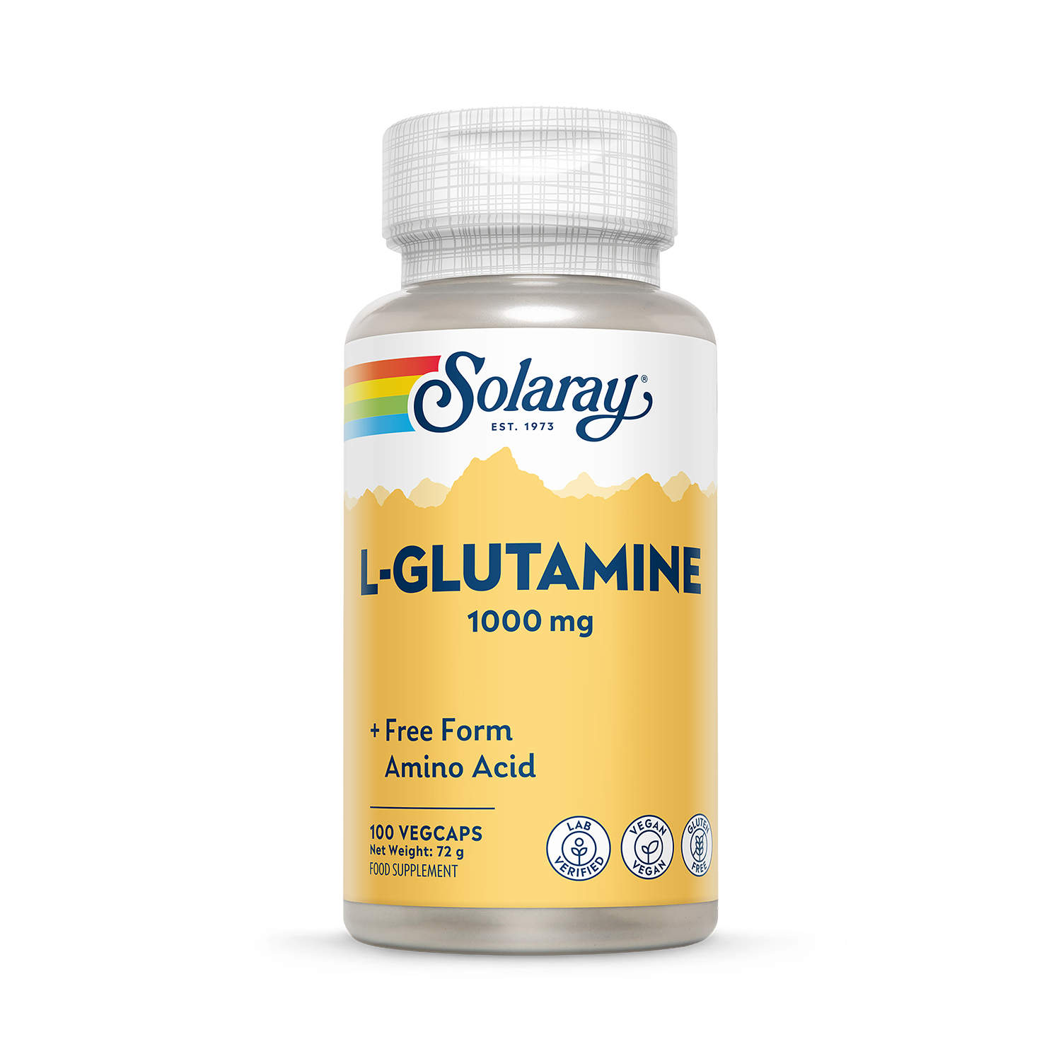Solaray L-Glutamine 1000mg 100 Capsules