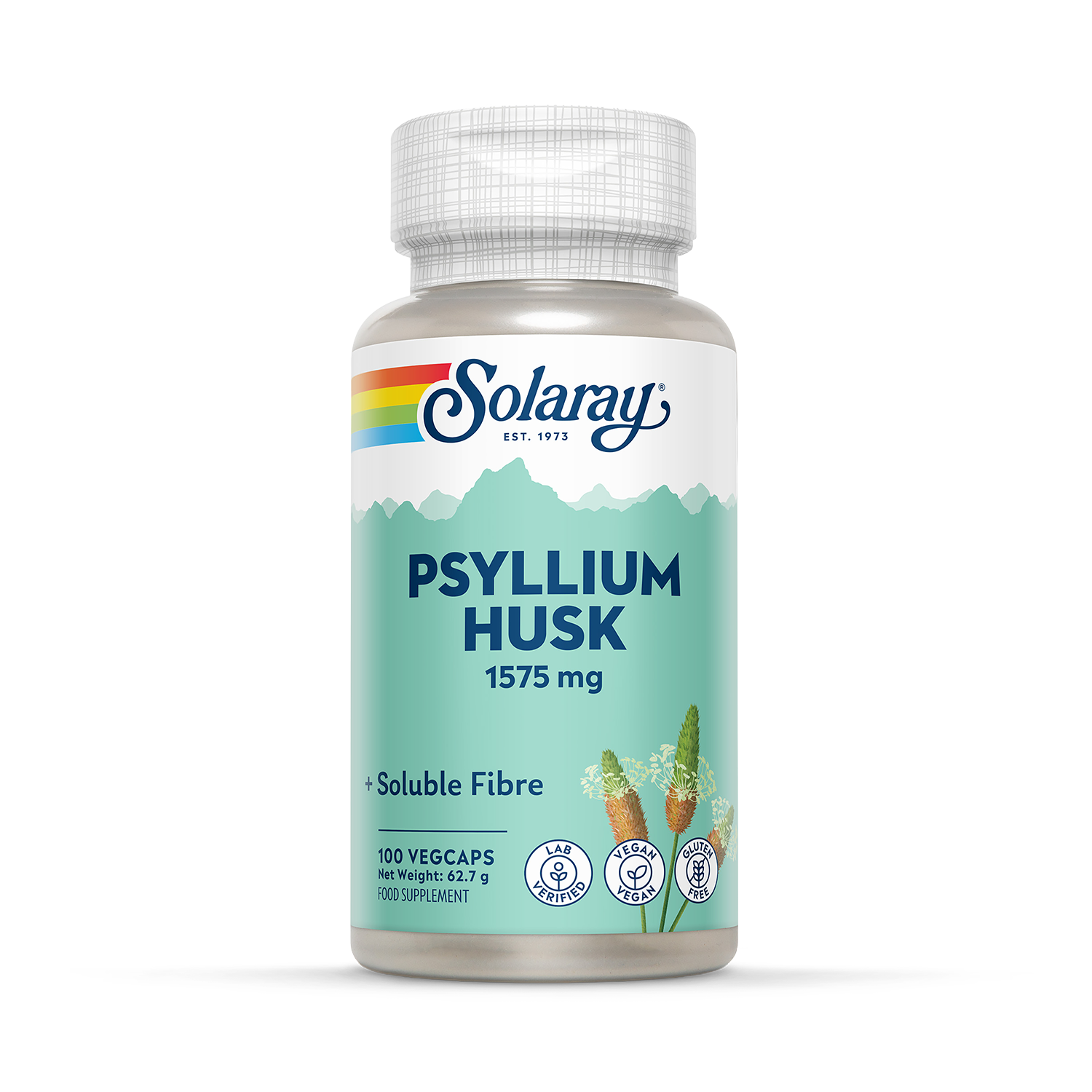 Solaray Psyllium Husk 1575mg 100 Capsules