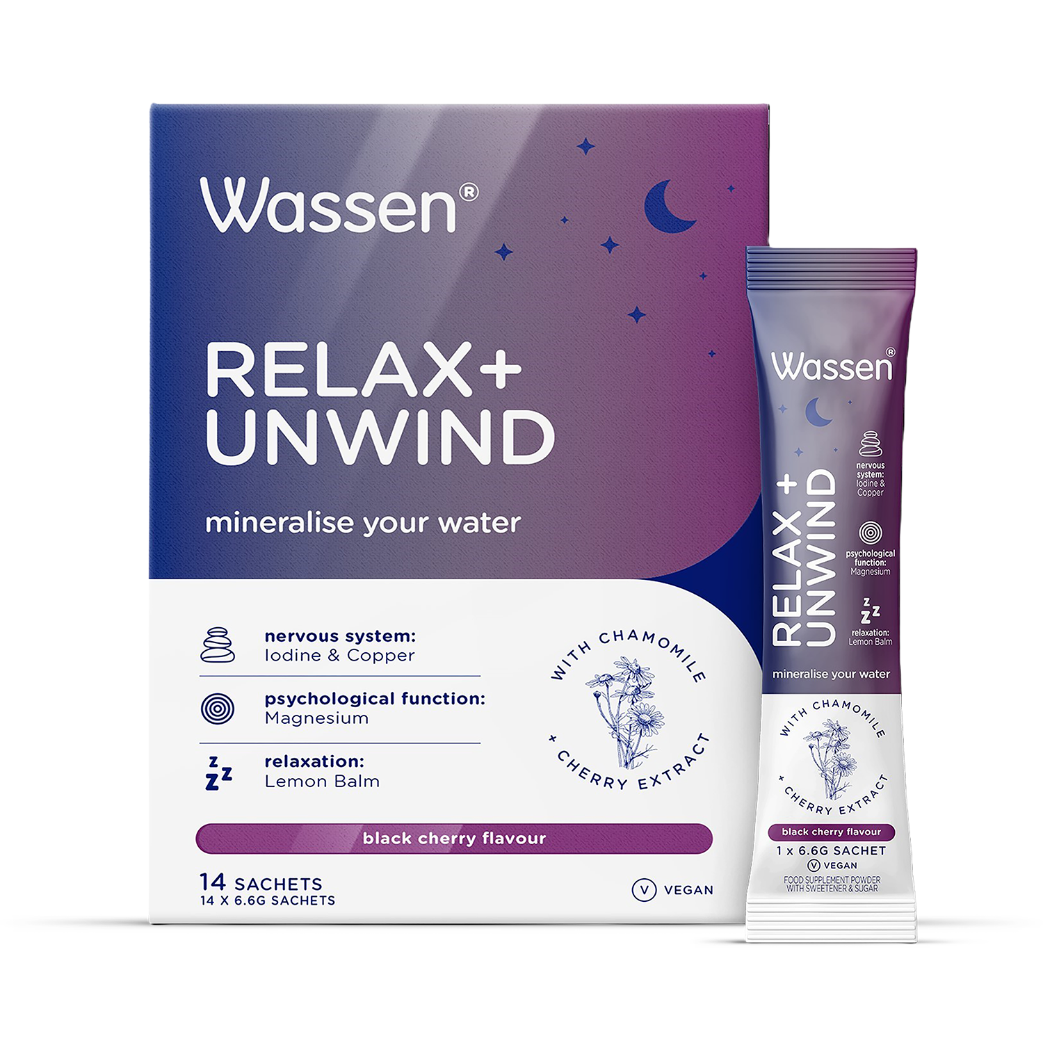 Wassen Relax & Unwind Electrolytes - 14no. Sachets