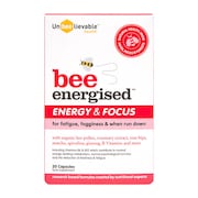 Unbeelievable Health Bee Energised Energy and Focus 20 Capsules