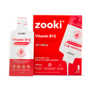Zooki Liposomal Vitamin B12 2500mcg Strawberry 2500 mcg 30 Sachets