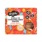 Angelic Free From Chilli & Caramelised Onion Savoury Biscuits 142g