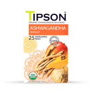 Tipson Organic Ashwagandha Mango (25 Enveloped Tea Bags)