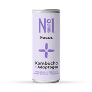 No1 Living Plus Focus Blackberry & Elderberry Kombucha 250ml