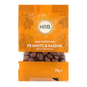 Holland & Barrett Milk Chocolate Peanut & Raisins 210g