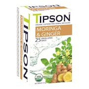 Tipson Organic Infusion Moringa Ginger (25 Enveloped Tea Bags)