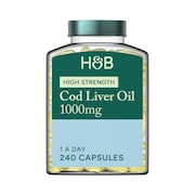 Holland & Barrett Pure Cod Liver Oil 1000mg 240 Capsules