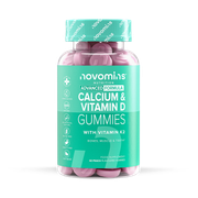 Novomins Calcium & Vitamin D Peach Flavoured 60 Gummies