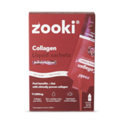 Zooki Super Strength Zooki Marine Collagen 11,000mg, Sour Cherry Flavour - 14x18.5ml Liquid Sachets