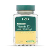 Holland & Barrett Vitamin D3 4000 I.U. 100ug 120 Tablets