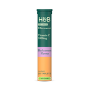 Holland & Barrett High Strength Effervescent Vit C & Zinc Blackcurrant Flavour 20 Effervescent Tablets