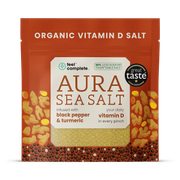 Feel Complete Aura Sea Salt - Organic Vitamin D Celtic Salt - Black Pepper & Turmeric - 80g