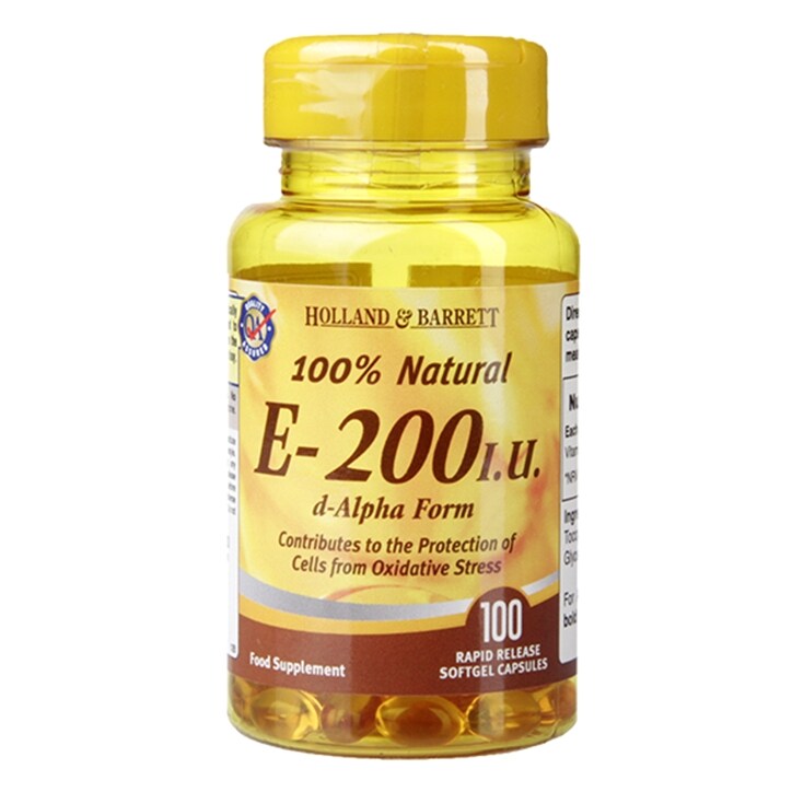 Holland & Barrett Vitamin E 100 Capsules 200iu