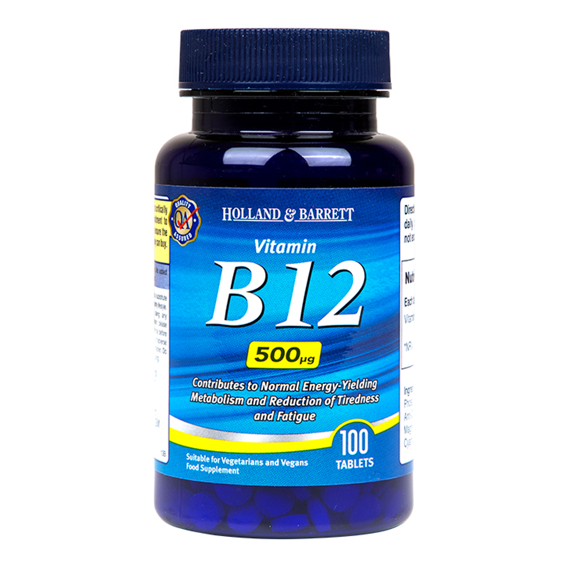 Vitamin B12 Tablets 500ug Vegan Holland & Barrett