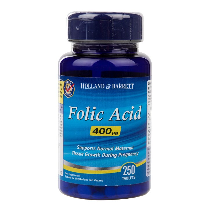 Holland & Barrett Folic Acid 250 Tablets 400ug