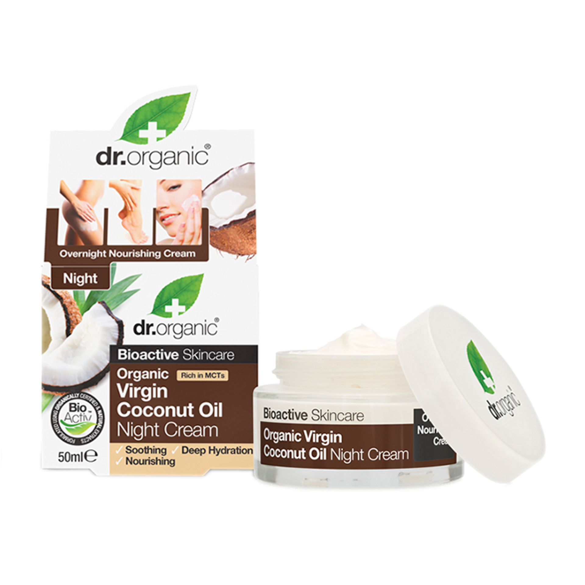 Dr Organic Virgin Coconut Oil Night Cream Holland & Barrett