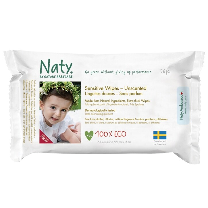 NATY Nature Baby Sensitive Wipes Unscented 390g