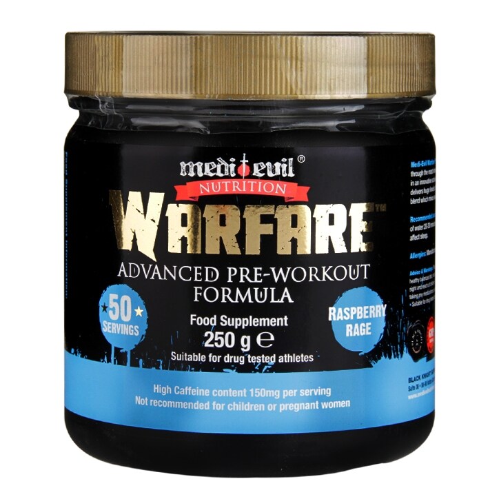 Medi-Evil Warfare Pre-Workout Raspberry Rage 250g