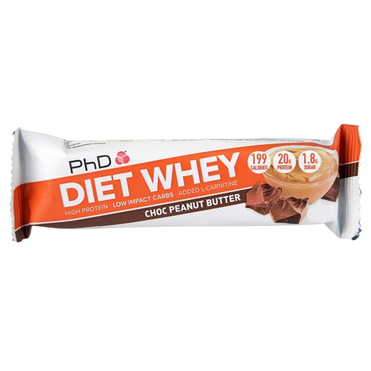 PhD Diet Whey Bar Chocolate & Peanut Butter 65g