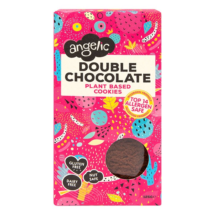 Angelic Double Chocolate Gluten Free Cookies Box 125g