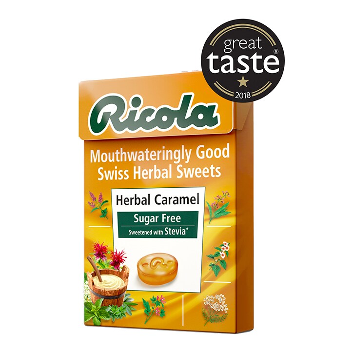 Ricola Herbal Caramel Swiss Herbal Sweets 45g