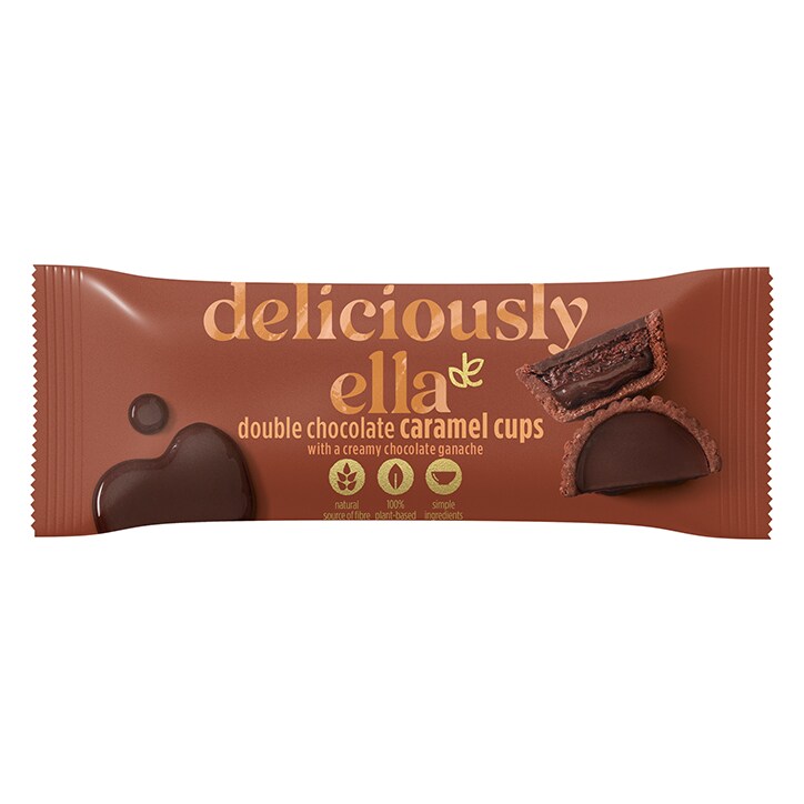Deliciously Ella Double Chocolate Caramel Cups 36g